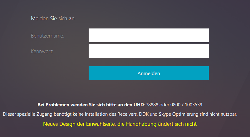 Zugang Die Grafik zeigt die Login-Maske des Citrix-Gateways, in der Benutzername und Kennwort einzugeben sind.