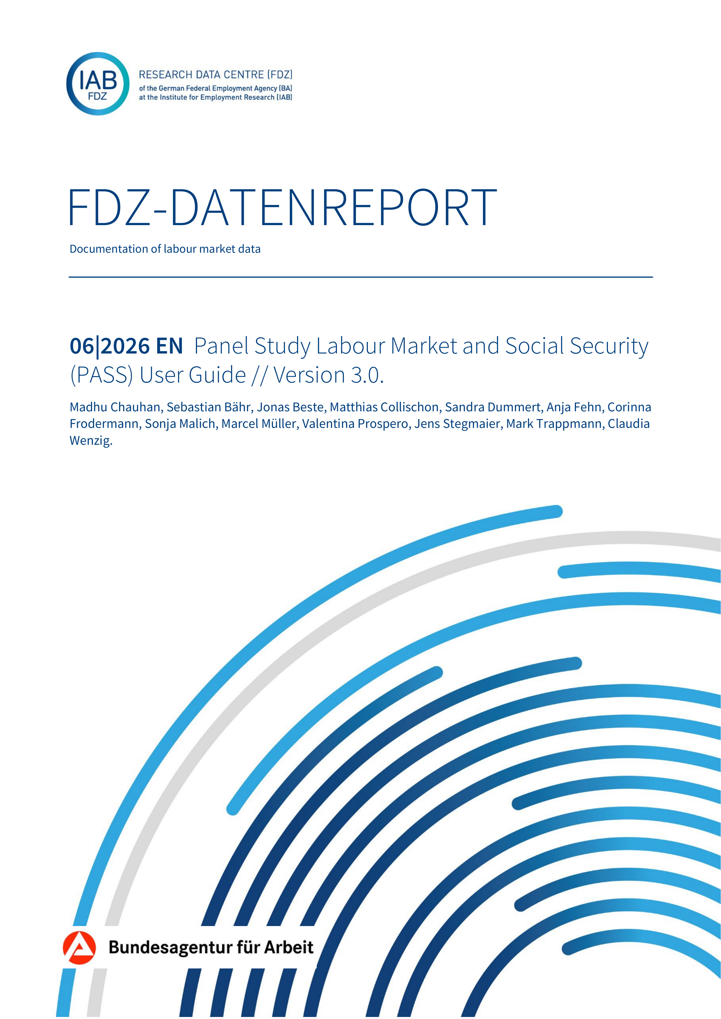 Cover of the PASS User Guide, Version 3.0.